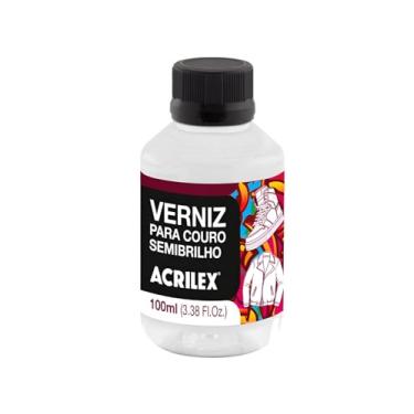 Imagem de Verniz Para Couro Semibrilho Acrilex Pote 100 Ml – Acabamento Sofisticado e Proteção Extra Desenvolvido Especialmente para dar Acabamento Profissional em Couro Natural ou Sintético