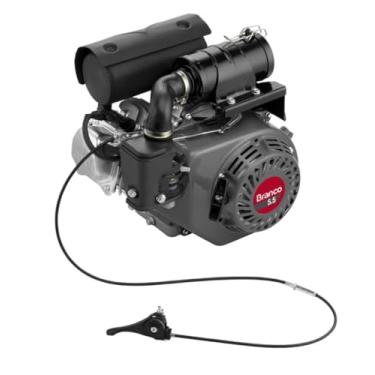 Imagem de Motor Gasolina 4t 5,5cv 163cc Partida Manual para Compactador de Solo B4t-5.5 Branco