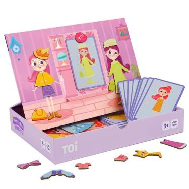 Imagem de Caixas de quebra-cabeça magnético TOI Kids Magnet Toys Princess