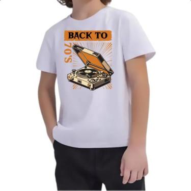 Imagem de Camiseta Infantil Back to anos 70 vitrola - Alearts, 4