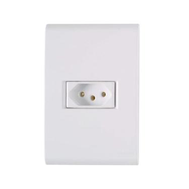 Imagem de Conjunto 1 Tomada 20A 2p+T 4x2 Branca 57170/213 Tramontina Liz