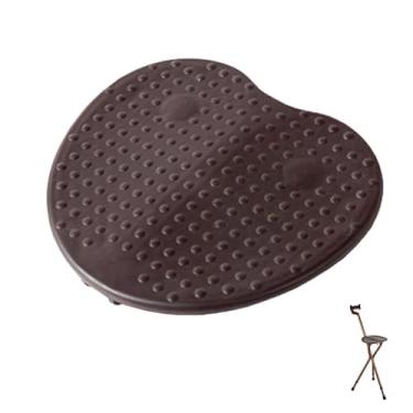 Imagem de DeaHea Placa de assento de bengala dobrável de plástico em forma de maçã peças de placa de assento para bengalas dobráveis com assento, muletas, bancos, cadeira, bengala de caminhada