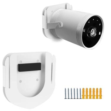 Imagem de [Atualização 2025] Suporte de parede compatível com projetor Samsung Freestyle Suporte de teto, Freestyle 2 acessórios Suporte de parede, prateleira de projetor para parede (branco)