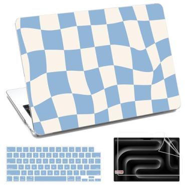 Imagem de QJUZO Capa para MacBook Pro 14 polegadas 2025-2021 M4 M3 M2 M1 modelos A3401 A3112 A2992 A2918 A2779 A2442, capa rígida protetora + protetor de tela e capa de teclado para MacBook Pro 14 polegadas