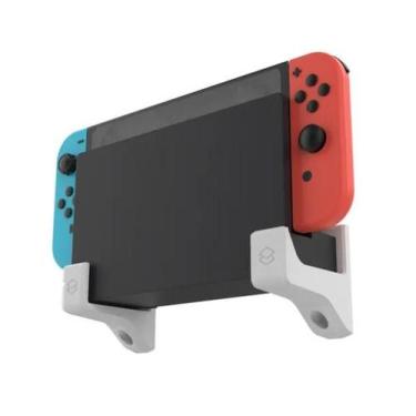 Imagem de Suporte Parede Compatível Dock Nintendo Switch Oled Branco - Peko, Bra