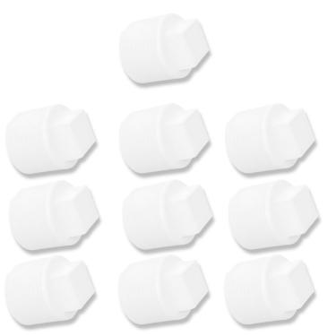 Imagem de Plug Tampão 1/2 Polegada Roscável Em Pvc Branco 10 Un