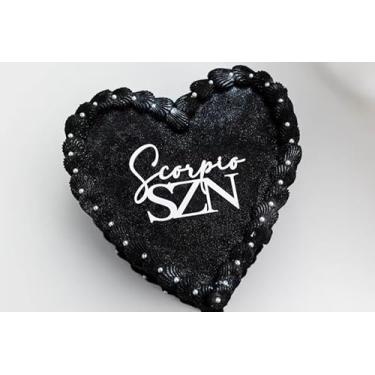 Imagem de Topos de bolo de escorpião, decoração de bolo de acrílico dourado escorpião energia/estação de escorpião, decoração de cupcake de aniversário de outubro novembro, horóscopo, astrologia, suprimentos