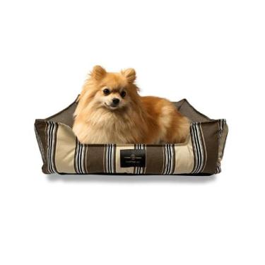 Imagem de Caminha Pet Cachorro & Gato- Impermeável- Acquablock- M - Marrom Listr