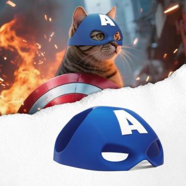 Imagem de Máscara de morcego para gatos, traje médio Yipintang Blue Captain