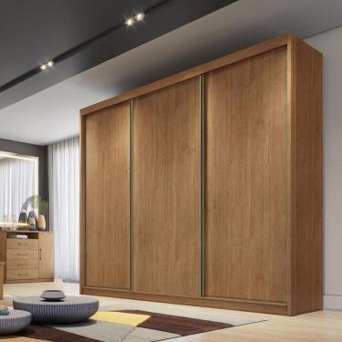 Imagem de Guarda Roupa Casal em MDF 3 Portas de Correr Medelim Novo Horizonte