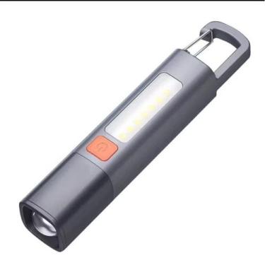 Imagem de Lanterna De LED Portátil USB Recarregável Com Gancho Zoom AL B1286 Alt