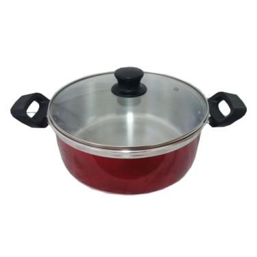 Imagem de Jogo De Panelas Belmar Alumínio Vermelho 5 Peças