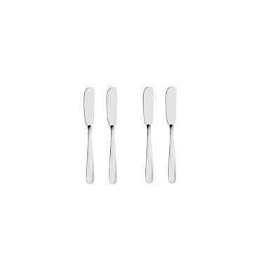 Imagem de Espatula para Manteiga Pate Jogo Aço Inox Elite 4un