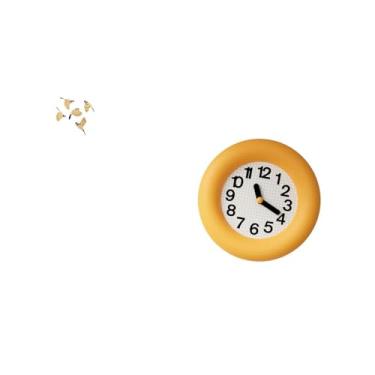 Imagem de Fenteer Enfeite de Parede de Pássaro de Madeira E Relógio Analógico Contemporâneo Silencioso para Quarto, Cozinha, Sala de Jantar, Escritório, Presente de Ina