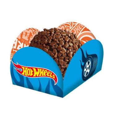 Imagem de 40 Forminha Doces Hot Wheels Forma Docinho Caixeta Hotwheels - Festcol