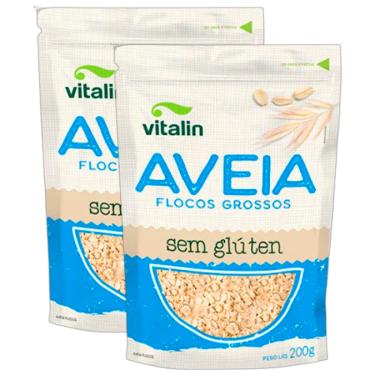Imagem de Kit 2X: Aveia em Flocos Grossos Sem Glúten Vitalin 200g