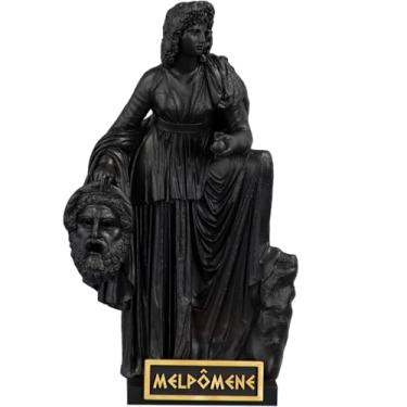 Imagem de Estátua Melpômene - Musa Grega da Tragédia (Cor Aurum Noctis)