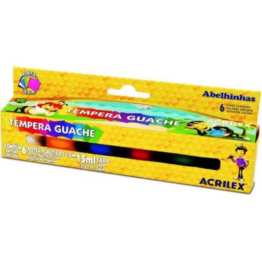 Imagem de Tinta Tempera Guache - 6 Cores - 15ml - ACRILEX
