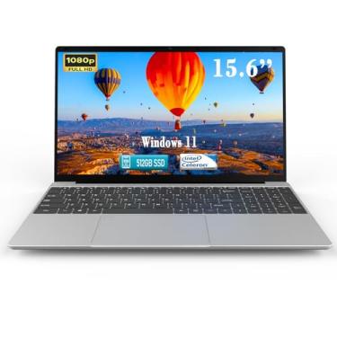 Imagem de XYPLOXZ Computadores, tela IPS 1080P de 15,6 polegadas, processador N5095 4C 4T até 2,9 GHz 8 GB RAM 512 GB SSD, laptops com teclado retroiluminado de reconhecimento de impressão digital, WiFi, USB-C