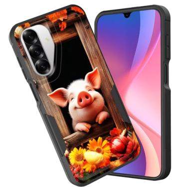 Imagem de CICPLKSE Capa para Galaxy A17 5G, camada dupla, híbrida, à prova de choque, rígida, policarbonato macio, TPU (poliuretano termoplástico), capa protetora para Samsung Galaxy A17 5G 6,7 polegadas 2025