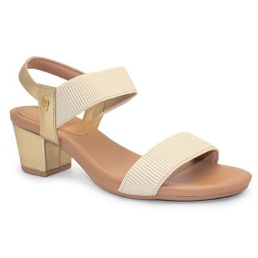 Imagem de Sandália Usaflex Salto Bloco Feminina