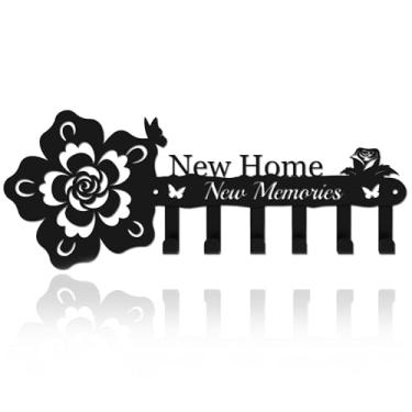 Imagem de SPMatrix Presentes de aquecimento de casa nova casa para amigos funcionários, porta-chaves com parafusos para parede, decoração de cabide de chave para cozinha, entrada, escritório, corredor, quarto