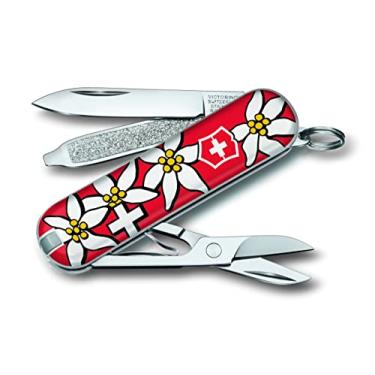 Imagem de Canivete Suíço Victorinox Classic SD Edelweiss 0.6223.840 | Compacto, Colecionável e Funcional com 7 Funções