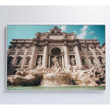 Imagem de Quadro Fonte De Trevi 60x40 Cm Vidro Impresso