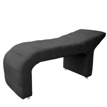 Imagem de Maca Estofada Julia Para Estetica Facial Sombrancelha E Cilios Suede Cor Cinza Chumbo