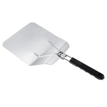 Imagem de SiaBiced Pá de pizza em aço inoxidável para forno, utensílio fácil de usar, tábua de corte, pá de metal para pizza, ideal para massa, macarrão e queijo