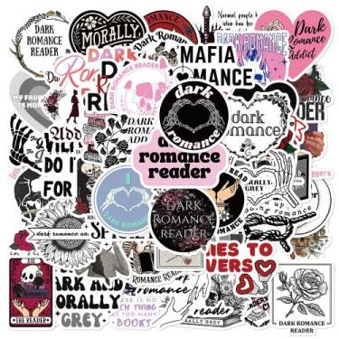 Imagem de Adesivos Darks Romances Readers em vinil impermeável 50 unidades/lote 