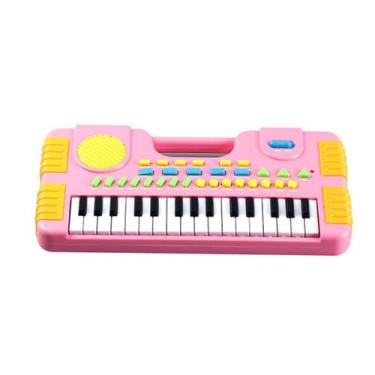 Imagem de Piano de Brinquedo Teclado Infantil 31 Teclas My Music- Rosa - My Musi