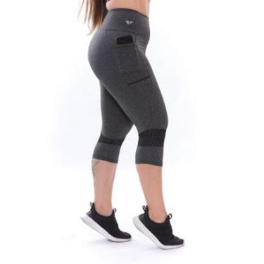 Imagem de Calça Corsário ElementFit com Bolso Lateral Corrida Feminina-Feminino