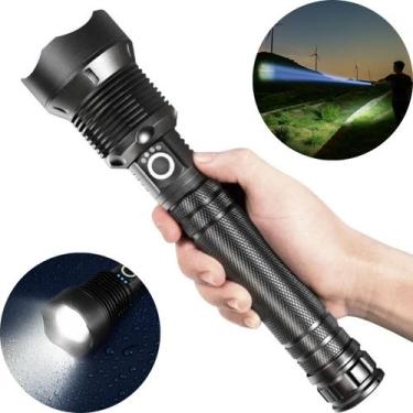 Imagem de Lanterna Tática T9 Super Led Recarregável Resistente A Agua - Luatek