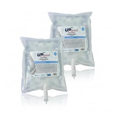 Imagem de 2 Sabonetes Líquidos Glicerinados 800ml Algodão com Válvula Para Dispenser de Parede