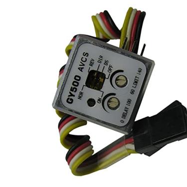 Imagem de ZEZEFUFU GY500 Bloqueio de cabeçalho de eixo único com trava de cabeça digital giroscópio servo substituição para helicóptero de carro RC