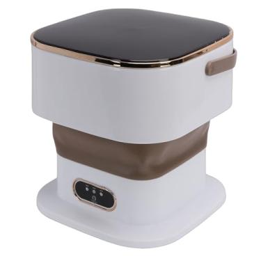 Imagem de ZJchao Máquina de Lavar Dobrável 15L, Mini Máquina de Lavar Portátil Com Girador Embutido e 3 Modos de Limpeza para Roupas íntimas, Meias, Roupas Pequenas, Dormitórios Domésticos,