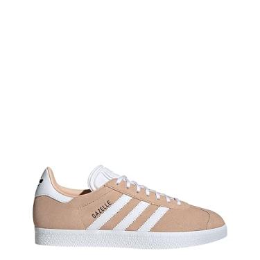 Imagem de adidas Tênis feminino Halblu/Ftwwht/Cblack Gazelle W Halo blushFtwr Branco/Core Black 37, Multi, 7.5 Wide