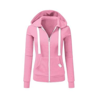 Imagem de Moletom Feminino Personalizado De Moda Para Outono Inverno Com Capuz, 