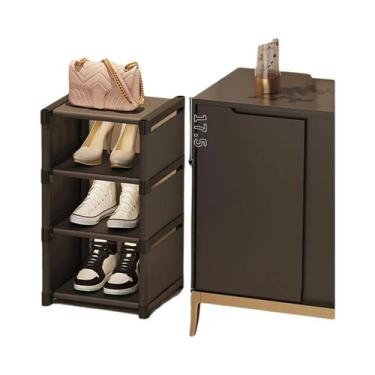 Imagem de Prateleira De Sapatos Pequena E Estreita Montada Na Parede, Armazename