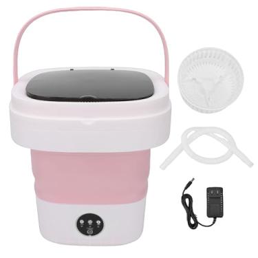 Imagem de Ymiko Mini Máquina de Lavar Portátil 14L Lavadora Dobrável Motor Sem Escova 3 Configurações de Tempo 5 e 10 Minutos Limpeza Profunda Rápida Com Cesta de Drenagem para Roupas íntimas