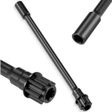 Imagem de QUPA AM STORE Aluminum 7075 Alloy RC Center Drive Shaft for Tra-xxas 1/16 Mini Maxx 2S Short Course Truck Upgrades (Black)