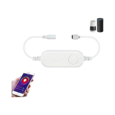 Imagem de Controlador De Fita LED RGB Inteligente Tuya Wifi Dimmer 5V USB 12V 4P