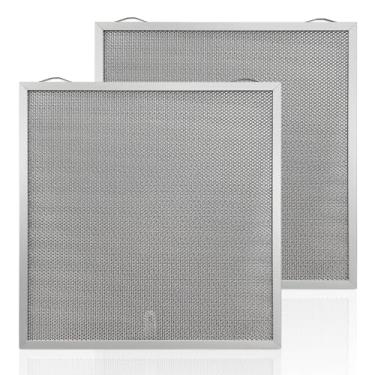 Imagem de Filtro de exaustor S97017415 35 x 33 x 3/10,3 cm compatível com o exaustor Broan Range BPQDE30 QDE30 QDE30BL QDE30SS QDE30WW, filtro de alumínio para faixa de graxa, substitui S97017415 97017415 (2