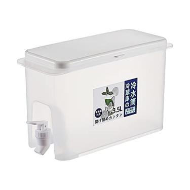 Imagem de 3 5L 1Gal Dispenser de Bebidas Dispensadores Frias Servidor Geladas Plástico com Torneira Sem Vazamento Container Suco para Geladeira