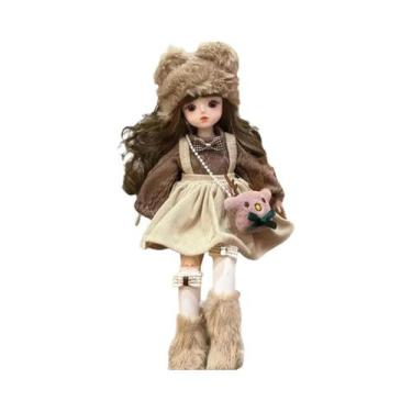 Imagem de Boneca BJD De 30cm Com Roupas De Princesa, 6 Juntas Articuladas, Cabel