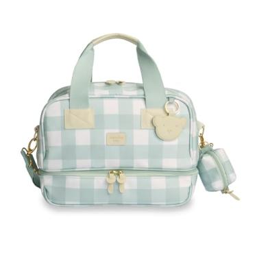 Imagem de FRASQUEIRA TERMICA VICKY BEAR XADREZ - MENTA