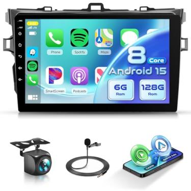 Imagem de KYNNT Rádio estéreo automotivo Android 8Core 6G + 128G para Toyota Corolla 2009-2013, sem fio Carplay Android Auto, 5GWiFi + GPS, música de alta fidelidade, rádio IPS com tela sensível ao toque de 9