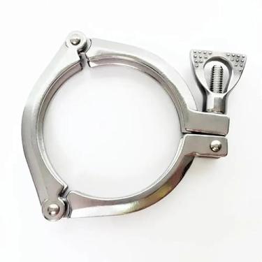 Imagem de SAYOBO 3 polegadas Tri Clamp 304 Aço Inoxidável Três Seções Encaixe 91 mm Virola OD Fit 76mm Pipe OD para Cerveja Homebrew