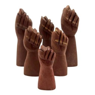 Imagem de Figas Madeira Amuleto 9un Escultura Proteção Pátua Arruda - Macall